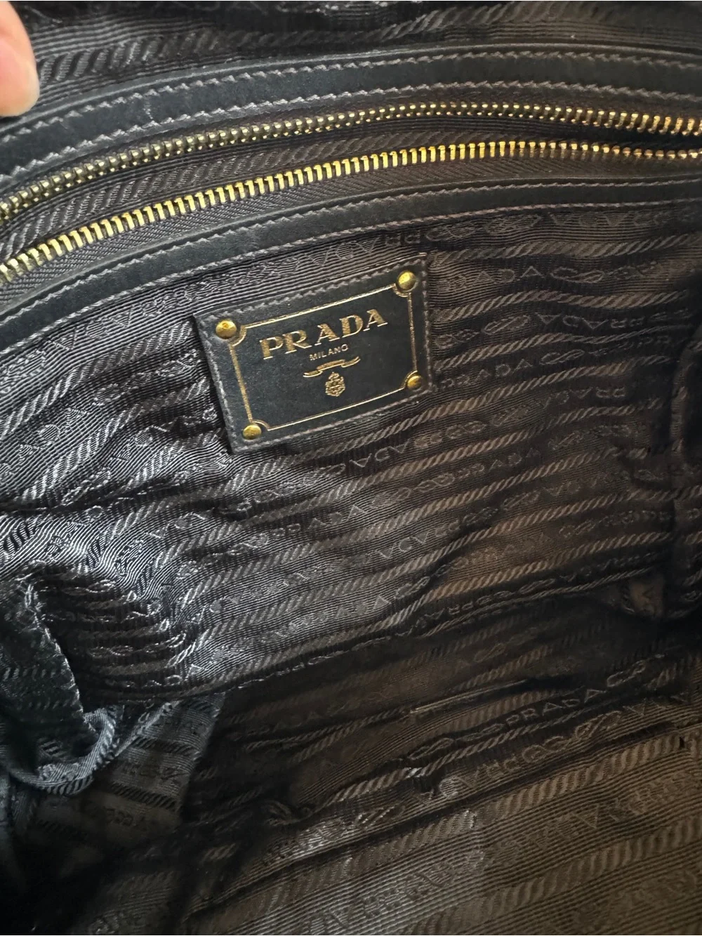 Prada Milano Jacquard Tote - Authentic